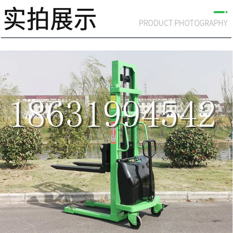 东丽区电动叉车堆高车液压铲车电瓶1吨2吨站驾步行式小型全自动叉车